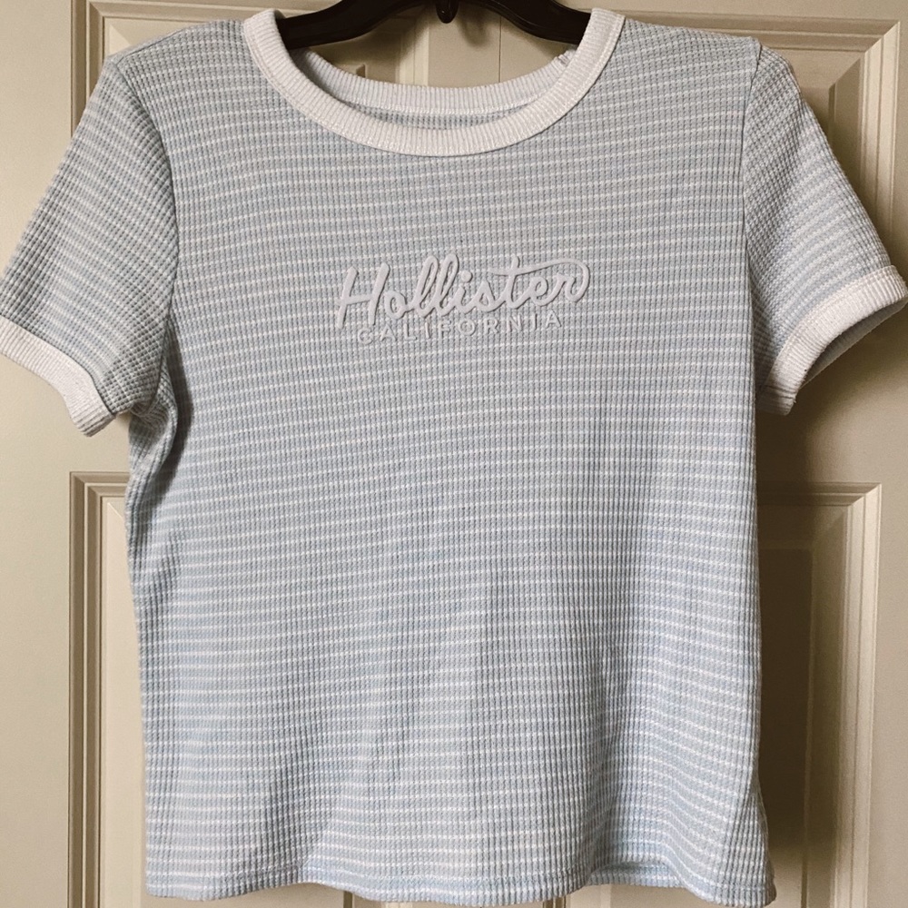 Light blue top